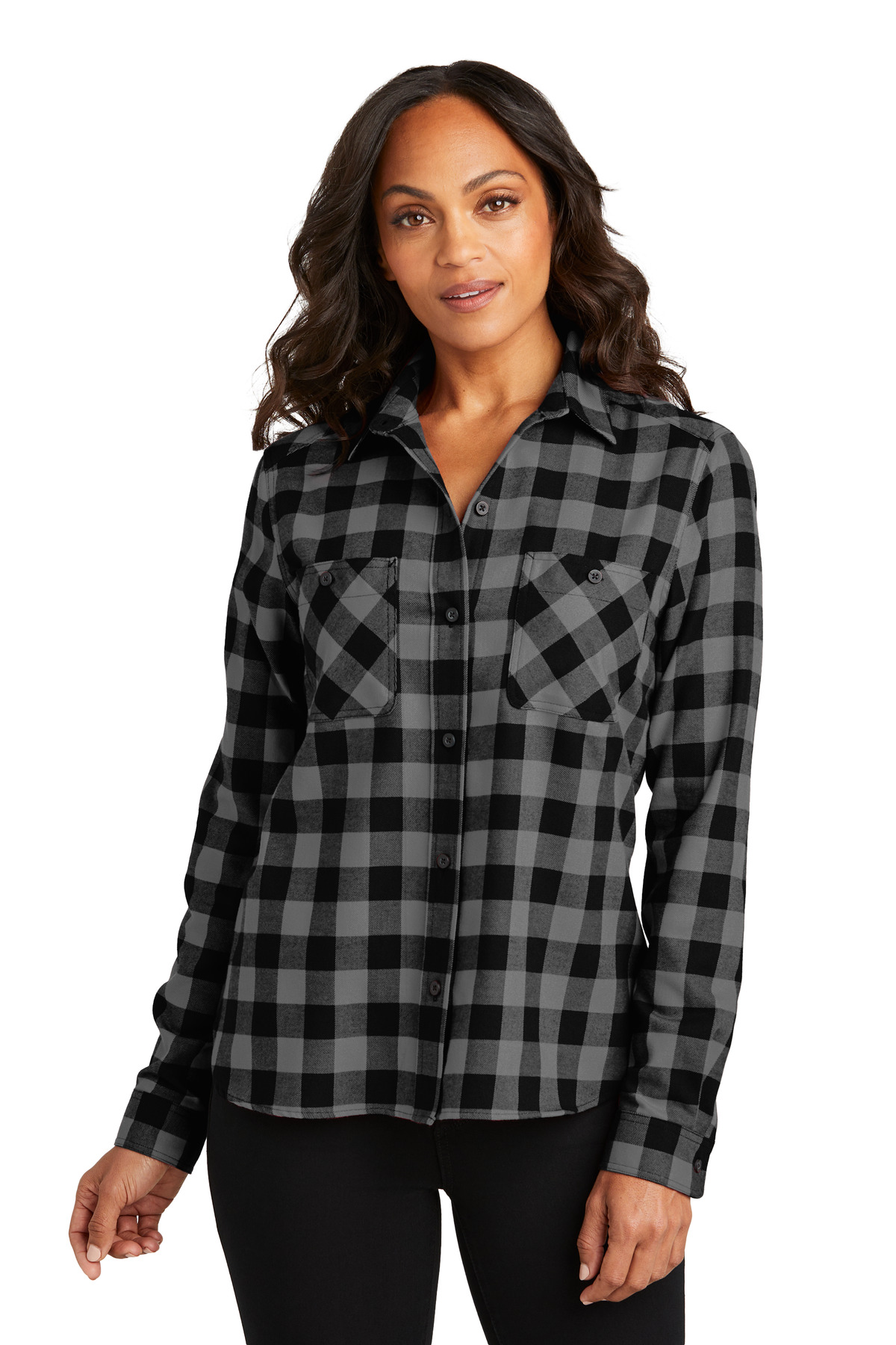 Port Authority Ladies Plaid Flannel Shirt LW669