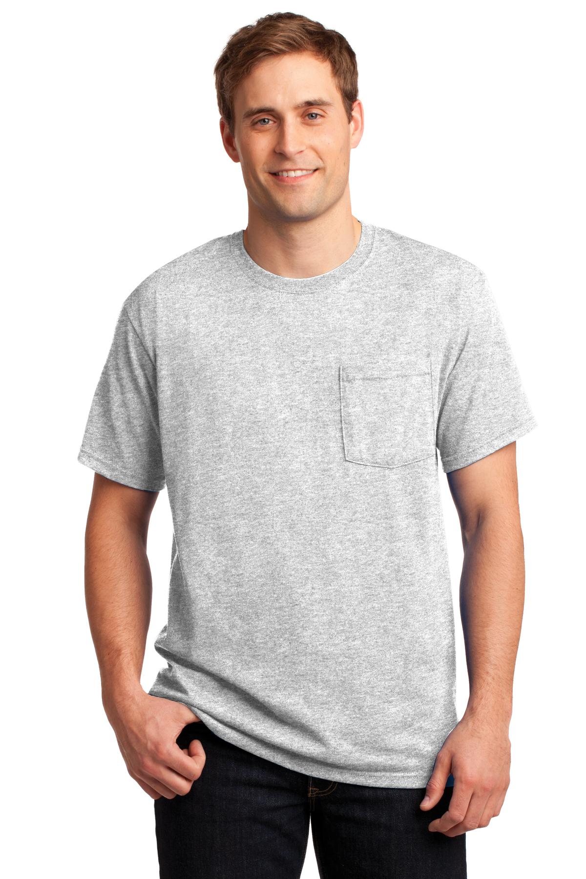 Jerzees - Dri-Power 50/50 Cotton/Poly Pocket T-Shirt....