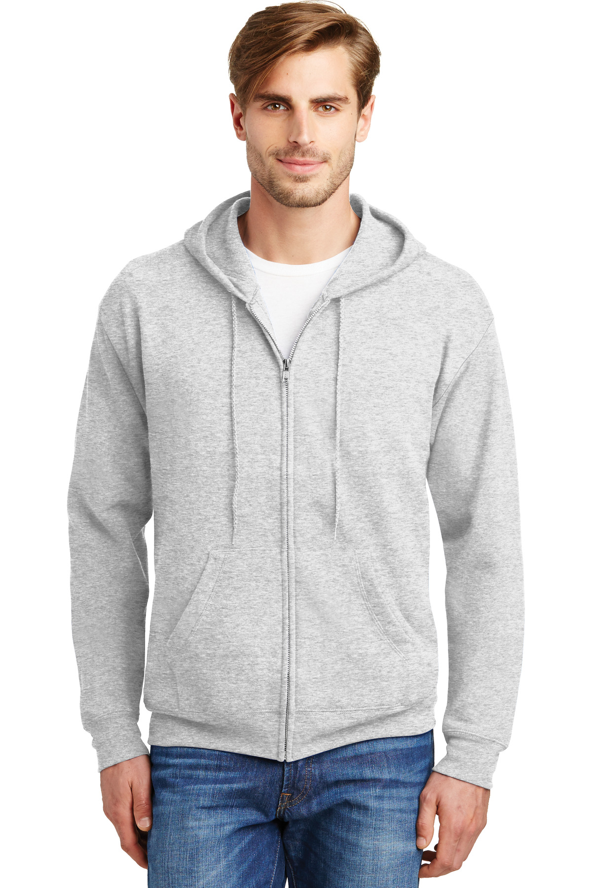 Hanes - EcoSmart Full-Zip Hooded Sweatshirt. P180