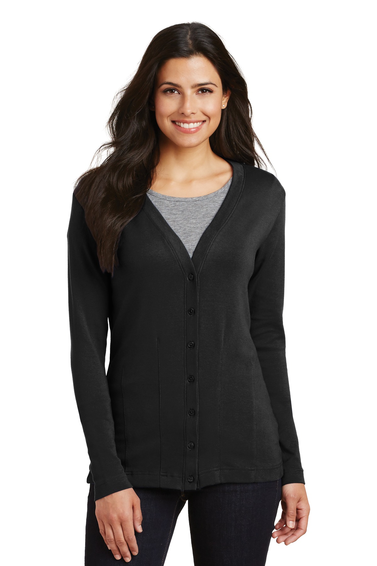 Port Authority Ladies Modern Stretch Cotton Cardigan....