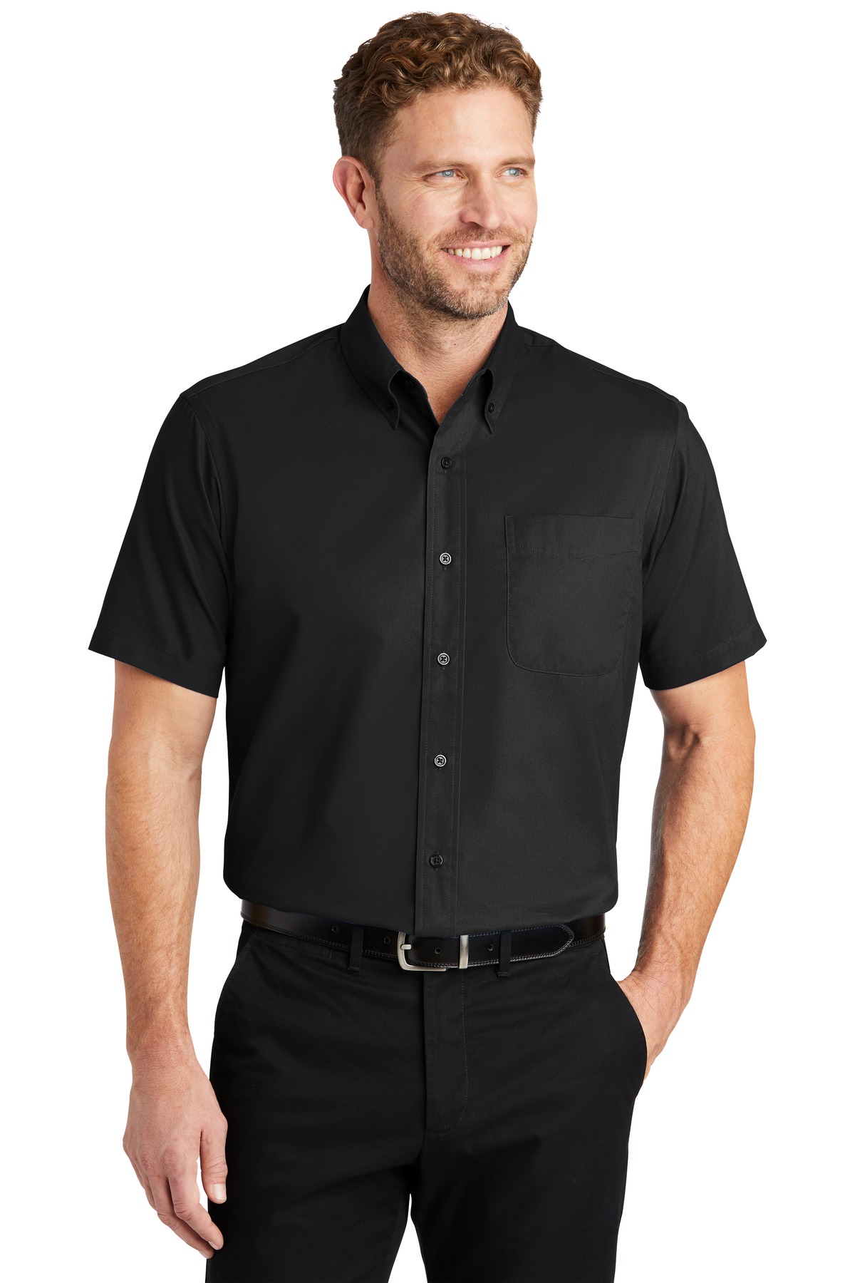 CornerStone - Short Sleeve SuperPro Twill Shirt. SP18