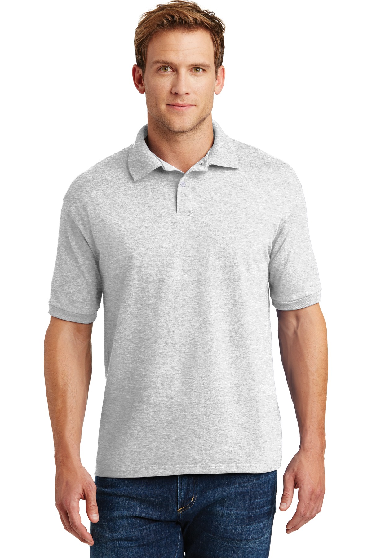 Hanes EcoSmart - 5.2-Ounce Jersey Knit Sport Shirt...