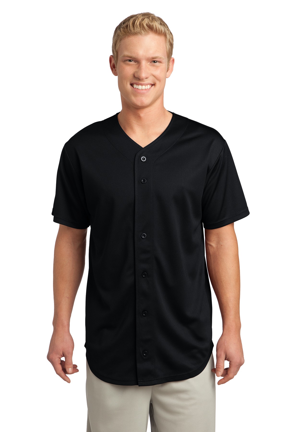 Sport-Tek PosiCharge Tough Mesh Full-Button Jersey....