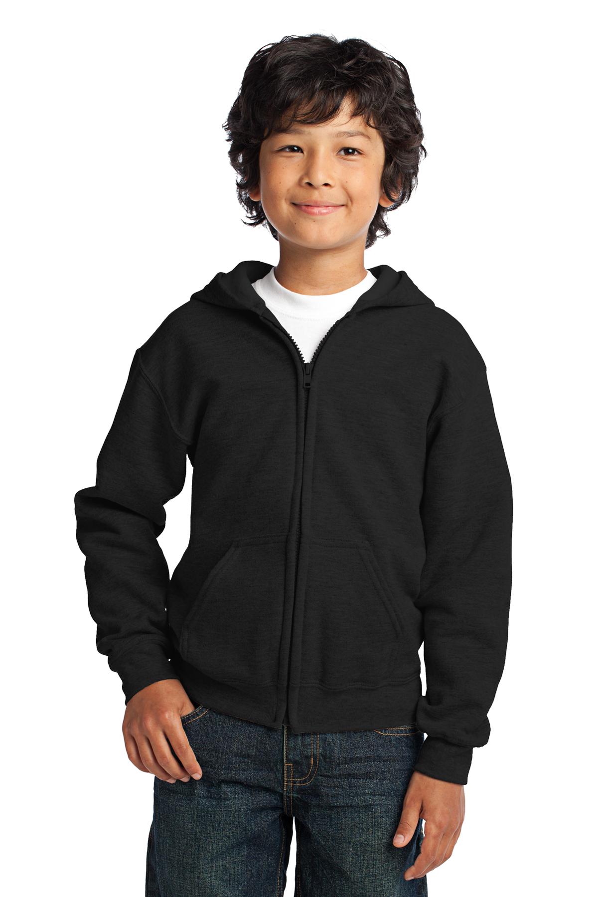 DISCONTINUED Gildan Youth Heavy Blend Full-Zip Hooded...