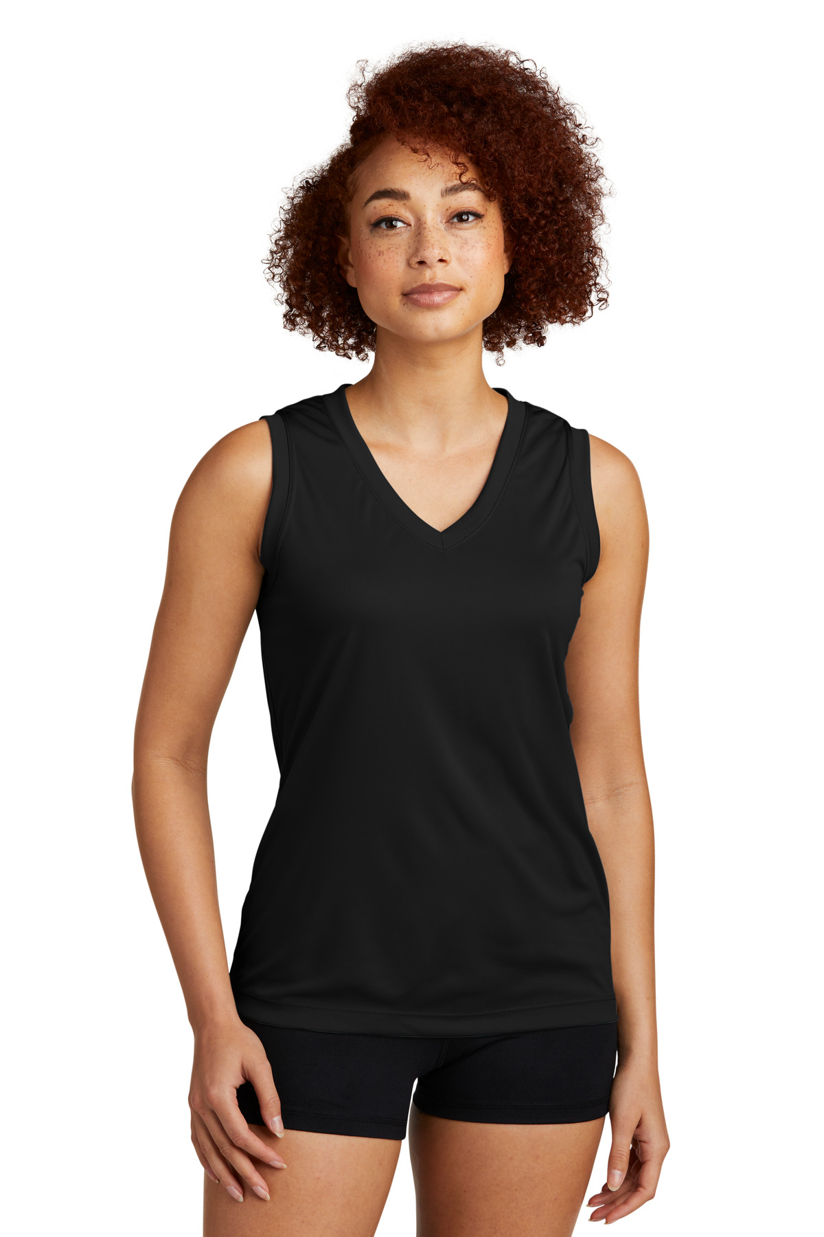 Sport-Tek Ladies Sleeveless PosiCharge Competitor V-Neck...