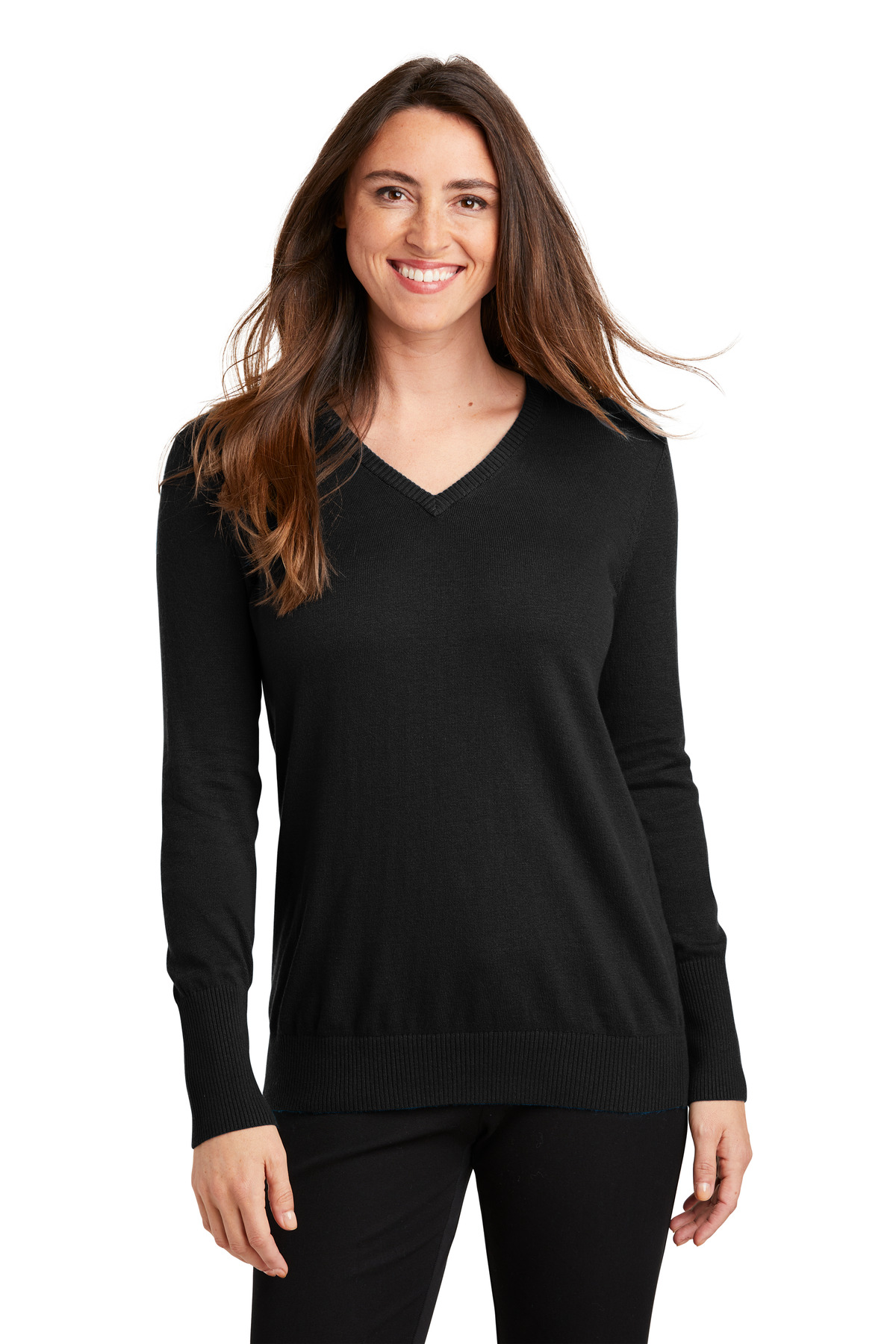 Port Authority Ladies V-Neck Sweater. LSW285