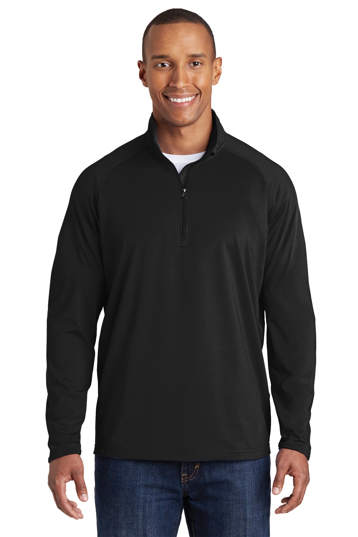 Sport-Tek Tall Sport-Wick Stretch 1/4-Zip Pullover....