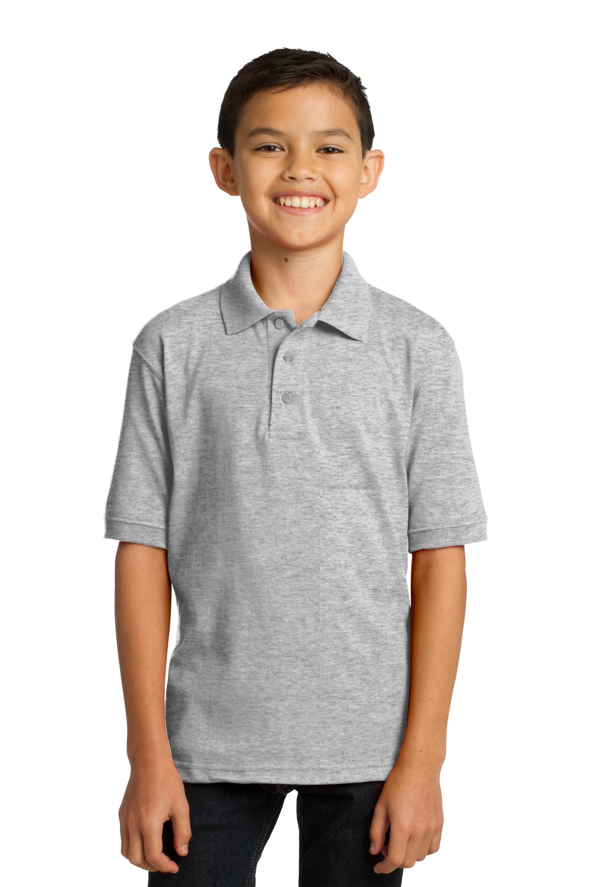 Port & Company Youth Core Blend Jersey Knit Polo. KP55Y