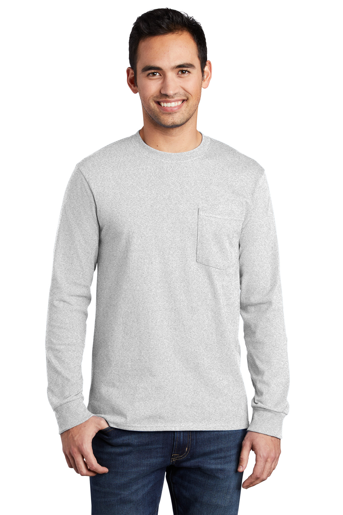 Port & Company - Long Sleeve Essential Pocket Tee....