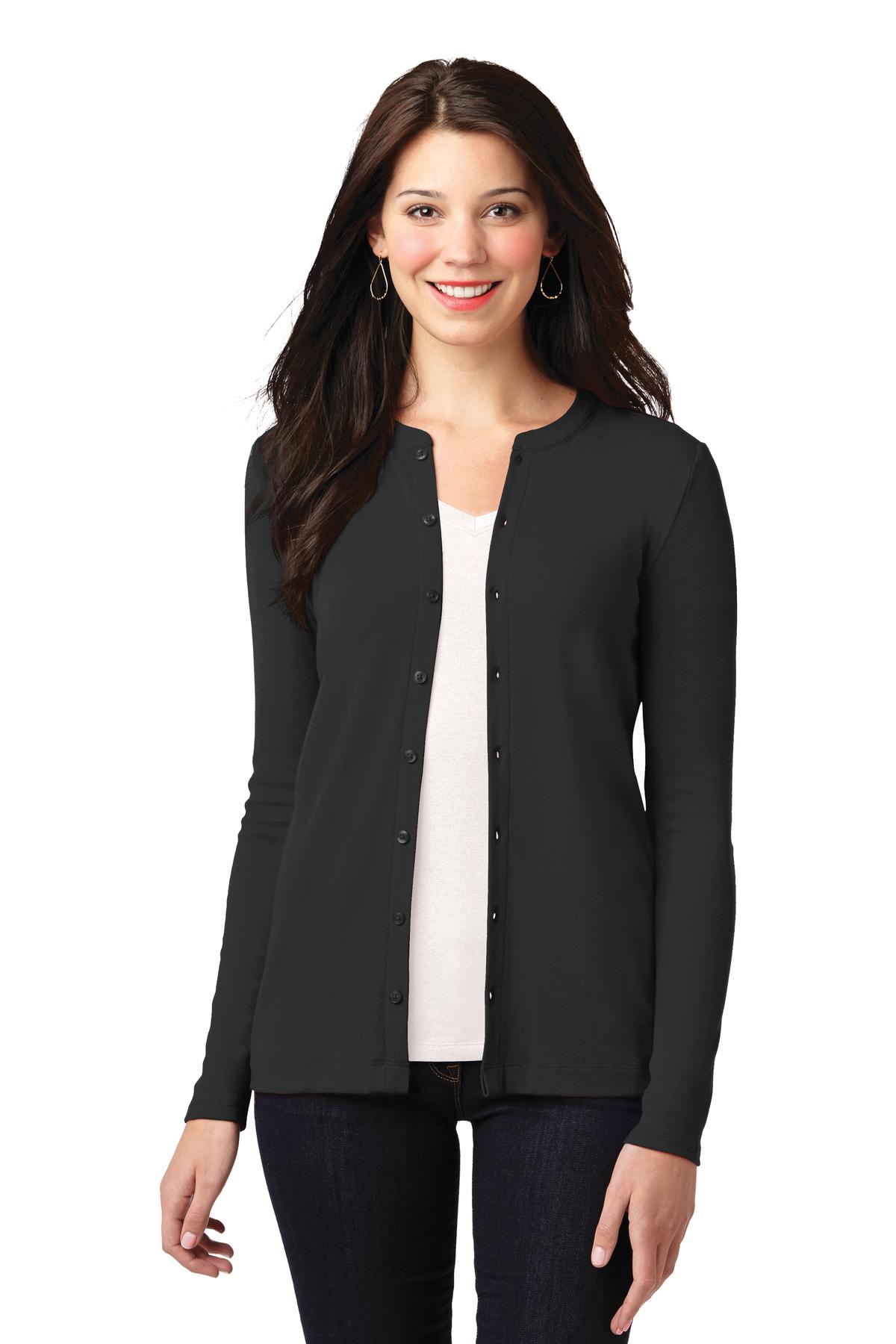 Port Authority Ladies Concept Stretch Button-Front...