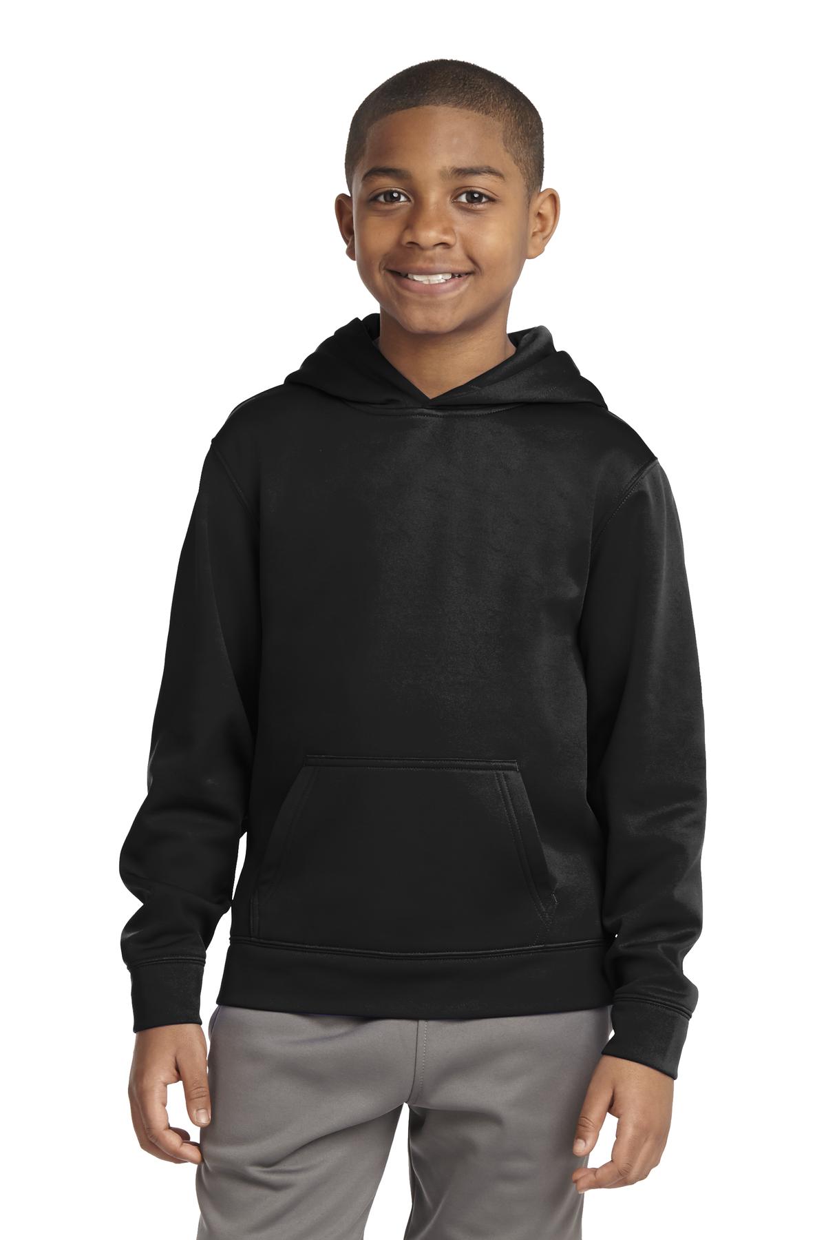 Sport-Tek Youth Sport-Wick Fleece Hooded Pullover....