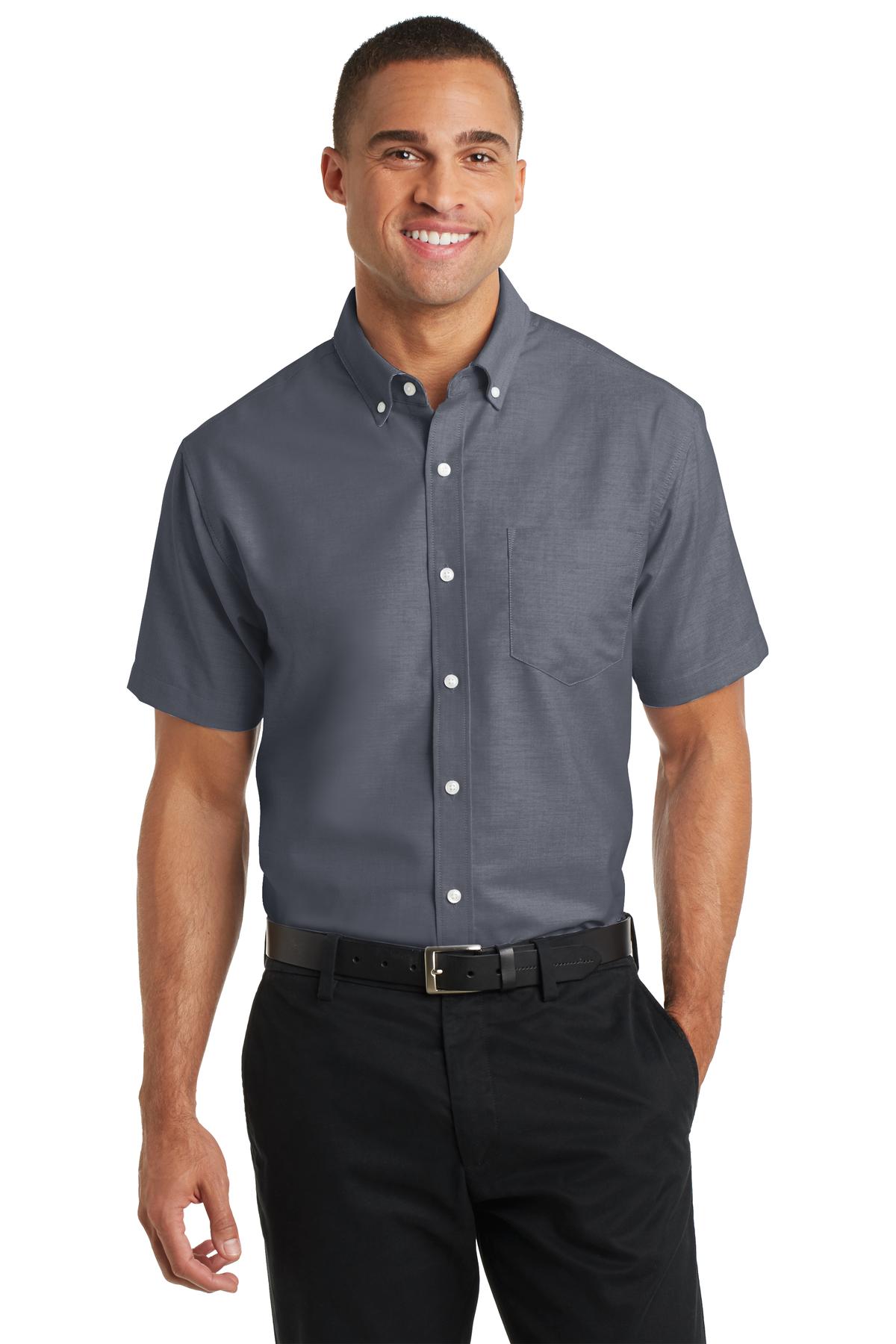 Port Authority Short Sleeve SuperPro Oxford Shirt....