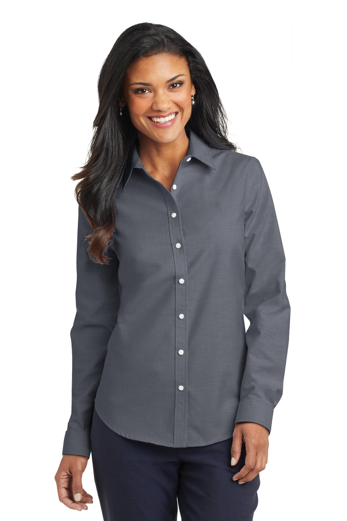 Port Authority Ladies SuperPro Oxford Shirt. L658