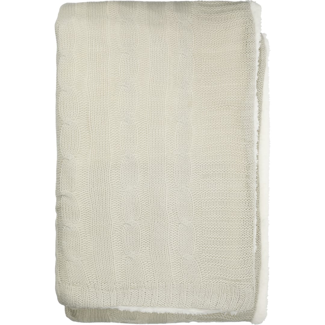 Field & Co.® Cable Knit Sherpa Blanket