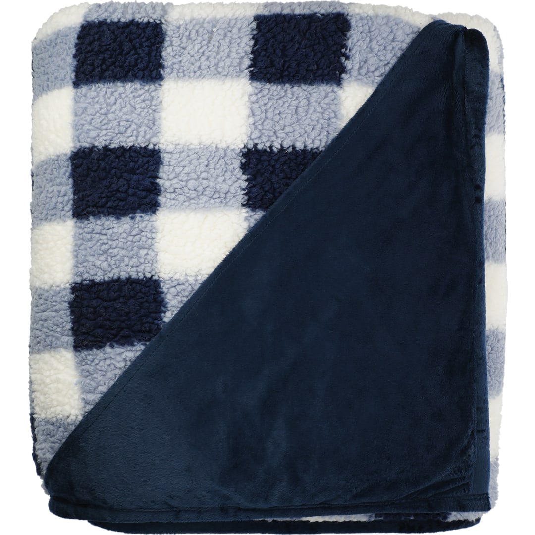Field & Co.® Double Sided Plaid Sherpa Blanket