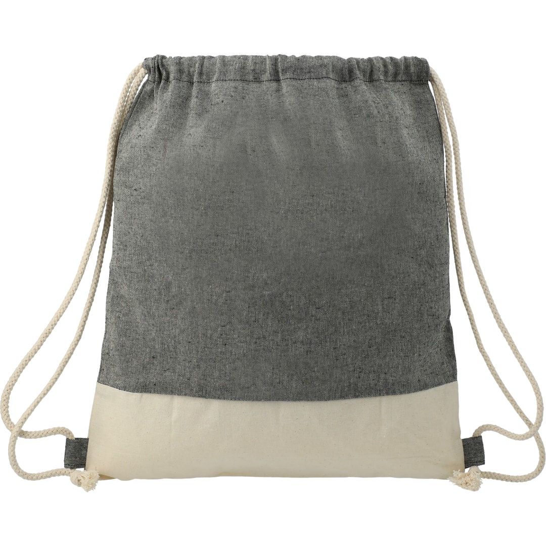Split Recycled Cotton Drawstring Bag
