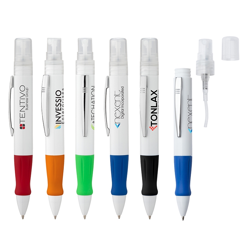 Spritzer Refillable Sanitizer Ballpoint Pen (Liquid...