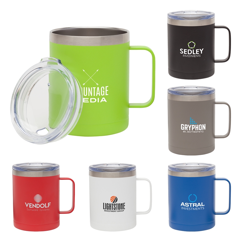 Camper 14 oz. Double Wall, Vacuum Mug w/ Copper Lining