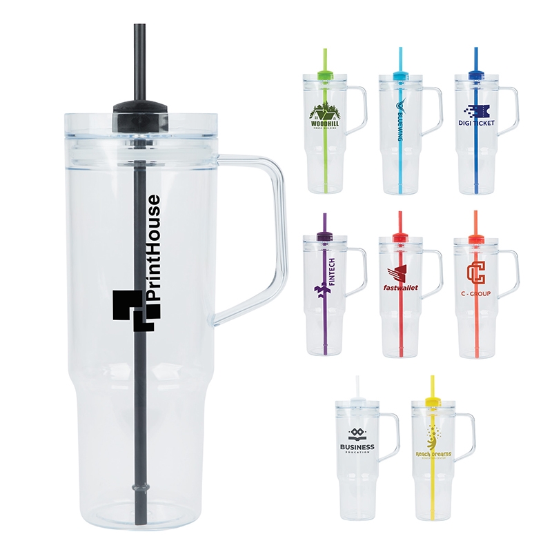 Oliver 40 oz. Clear AS Travel Mug