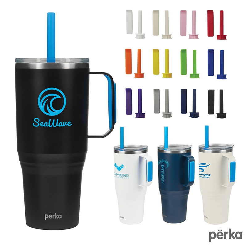 Perka® Portofino 36 oz. Double Wall Recycled Stainless...