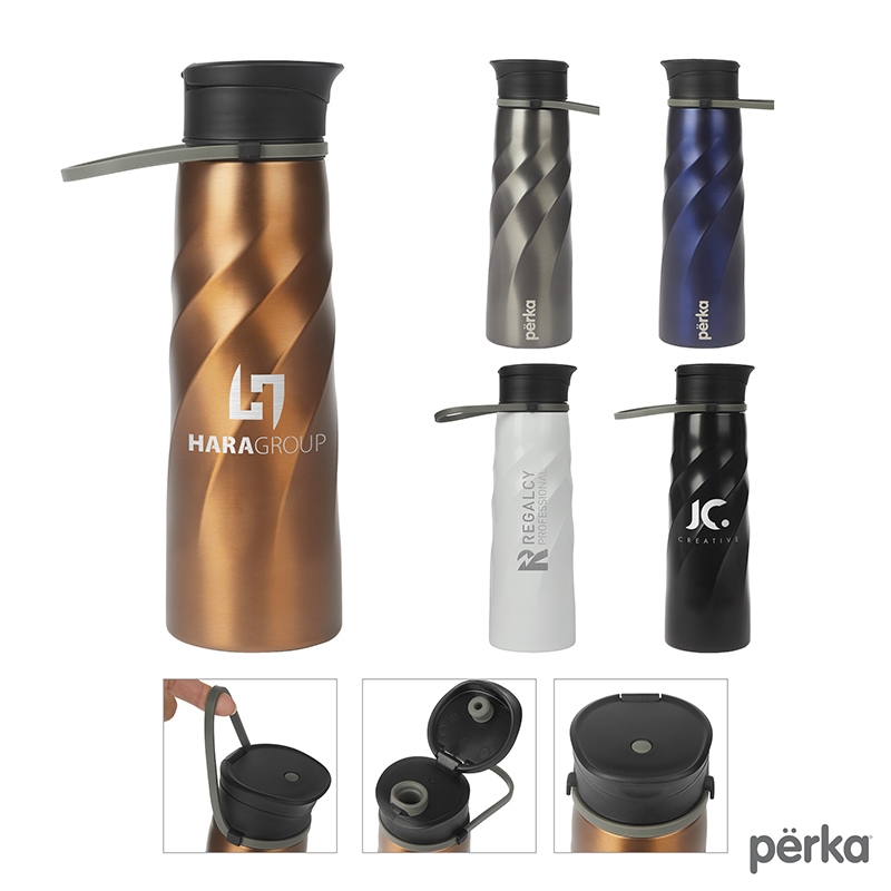 Perka® Tristan 34 oz./1L Single Wall Stainless Steel...