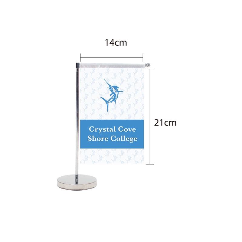 DisplaySplash Tabletop Vertical Flag - Single Sided
