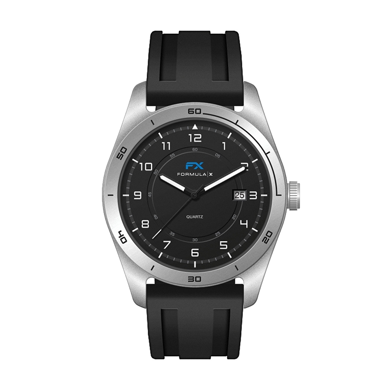WC6602 42MM STEEL MATTE SILVER CASE, 3 HAND MVMT, BLACK...