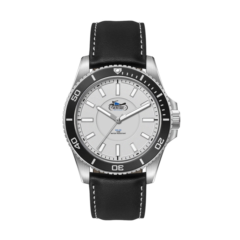 42.5MM, SS, SILVER CASE, BK BEZEL, 3-HAND 