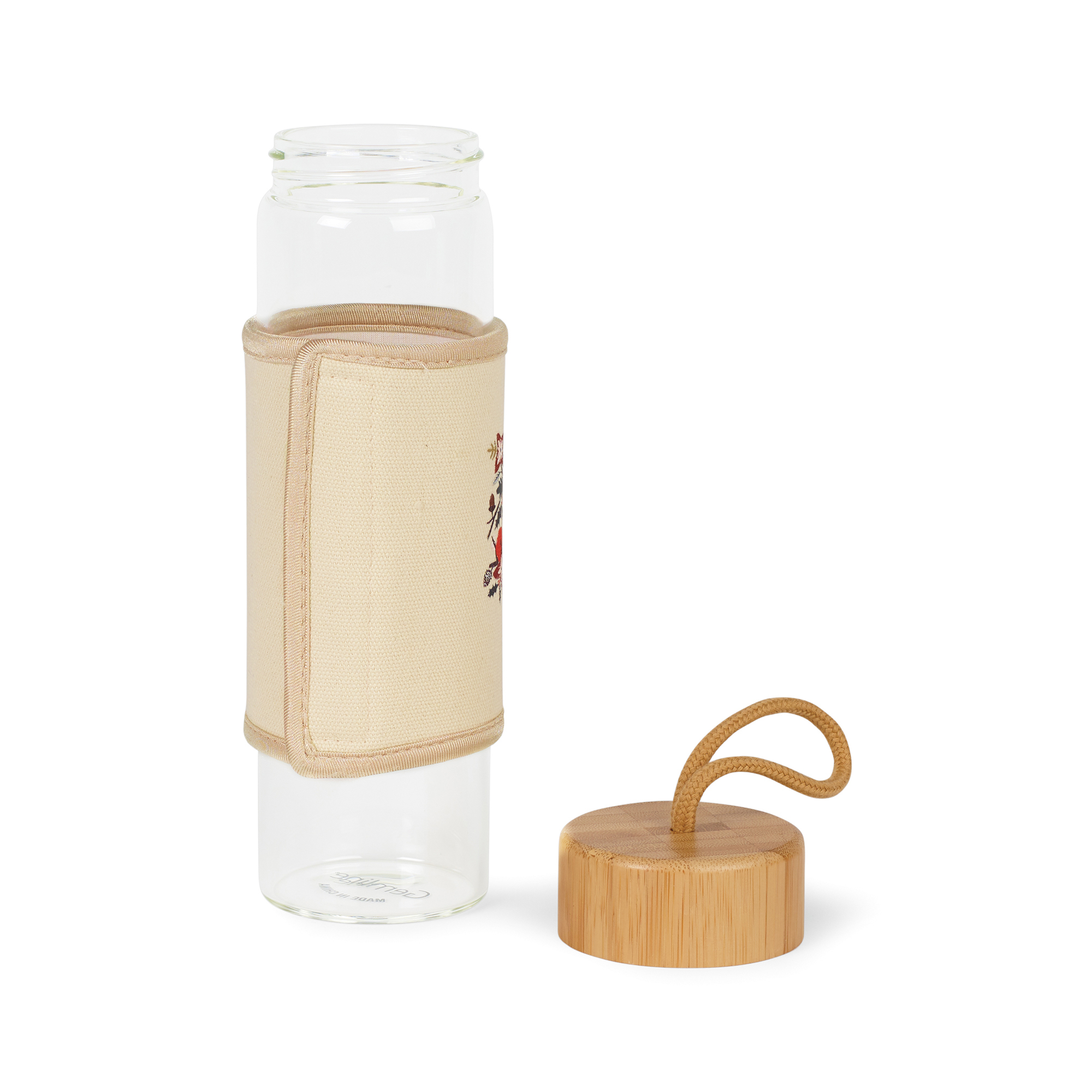Serenity Bamboo Glass Bottle - 18.5 Oz.