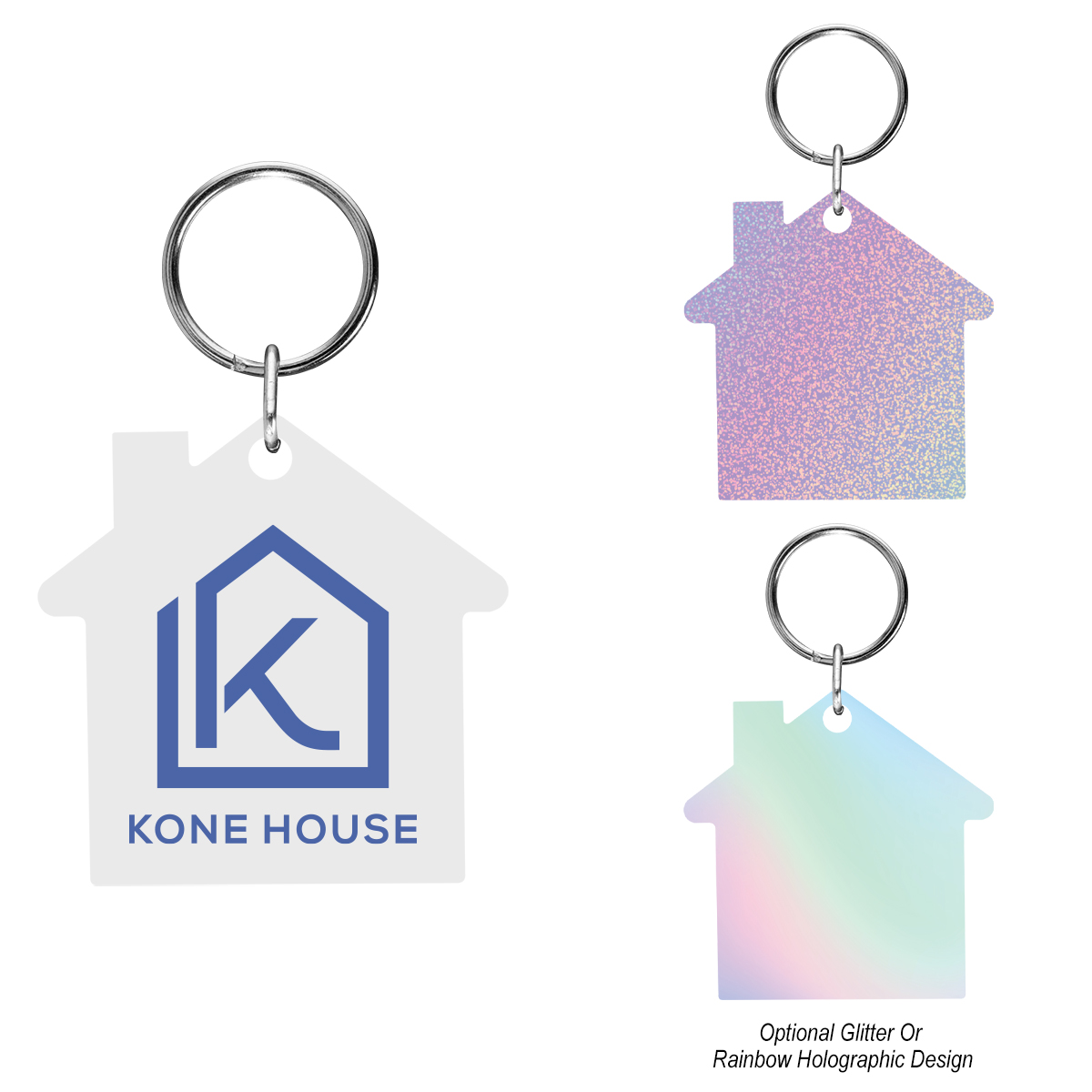 Acrylic Key Tag - House