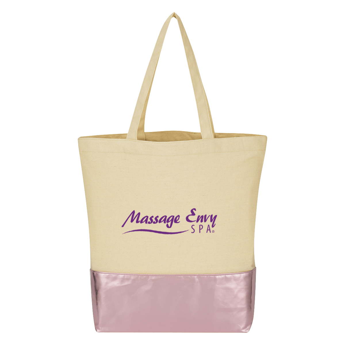 Metallic Accent 12 Oz. Cotton Tote Bag