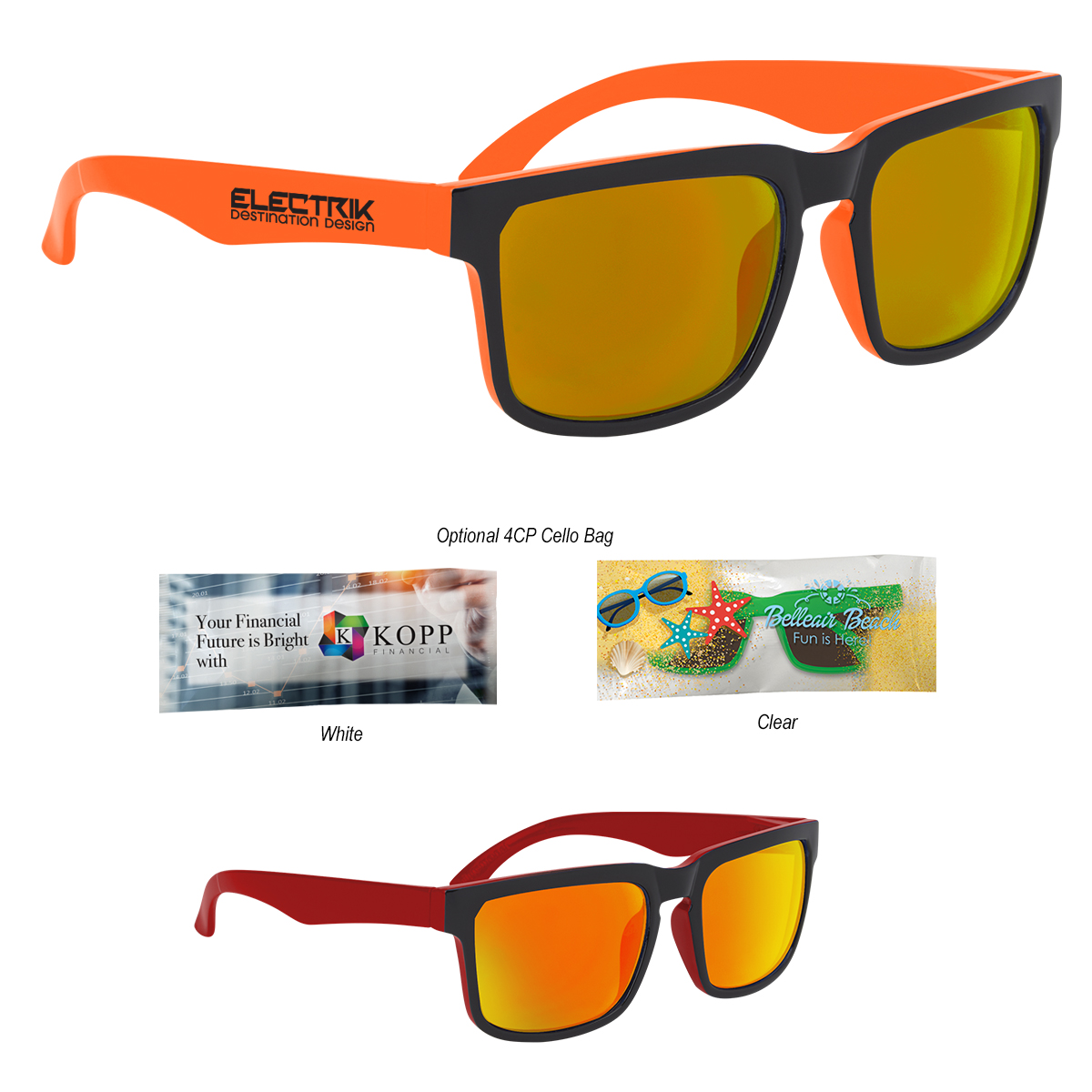 Crescent Mirrored Sunglasses