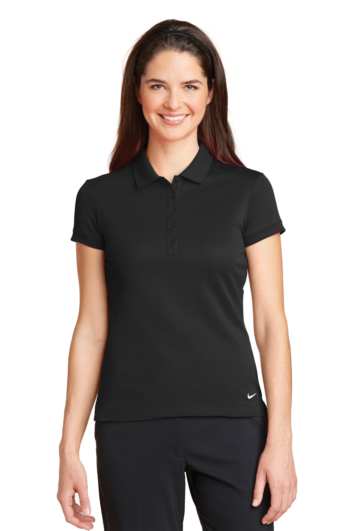 Nike Ladies Dri-FIT Solid Icon Pique Modern Fit Polo....