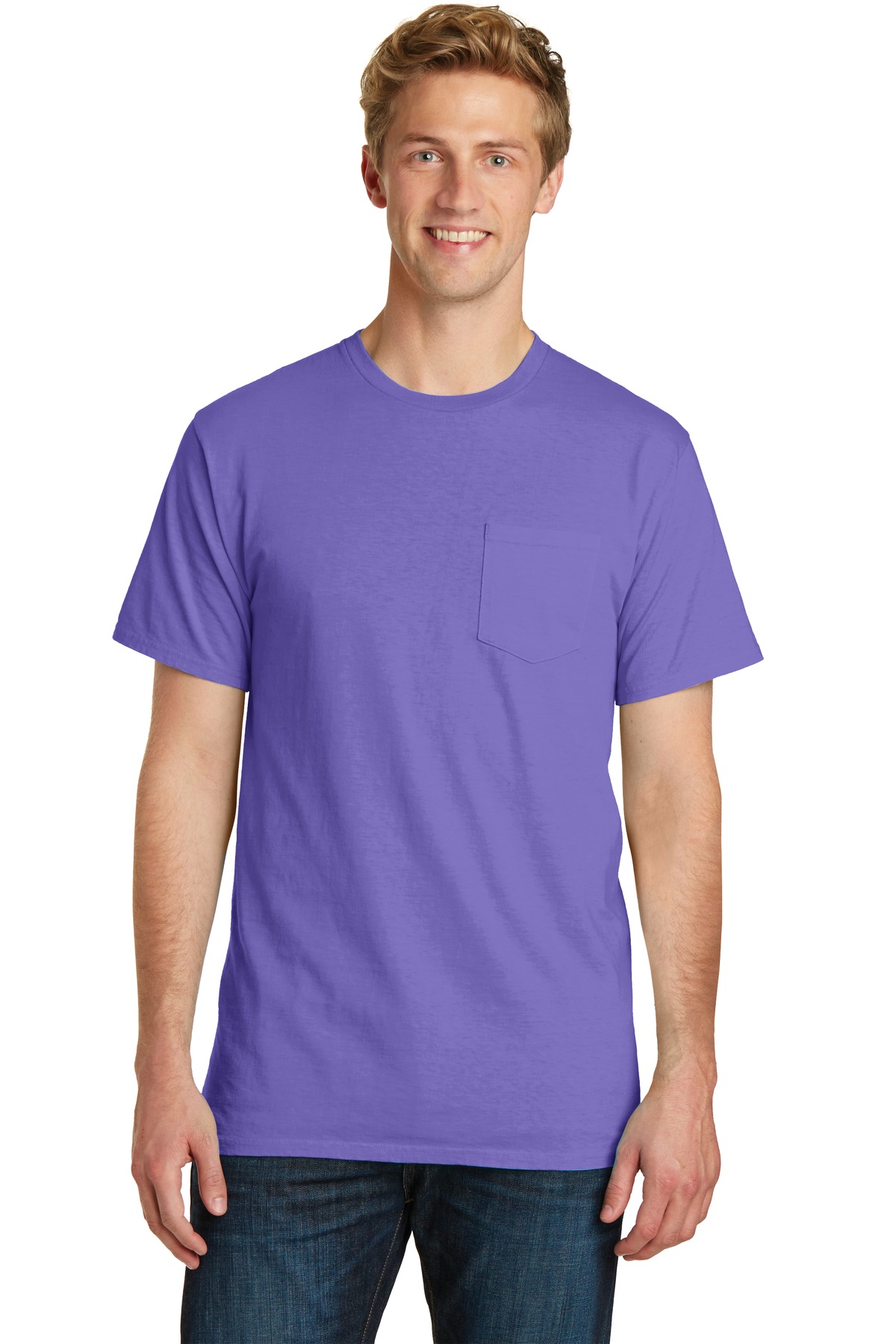 Port & Company Beach Wash Garment-Dyed Pocket Tee....