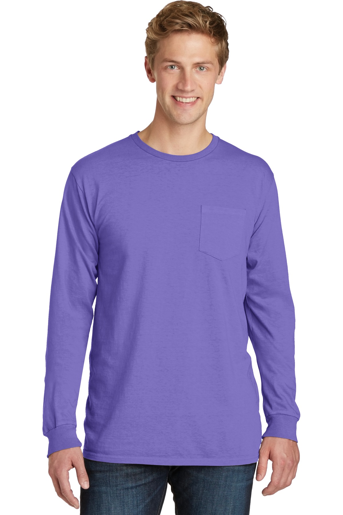 Port & Company Beach Wash Garment-Dyed Long Sleeve...