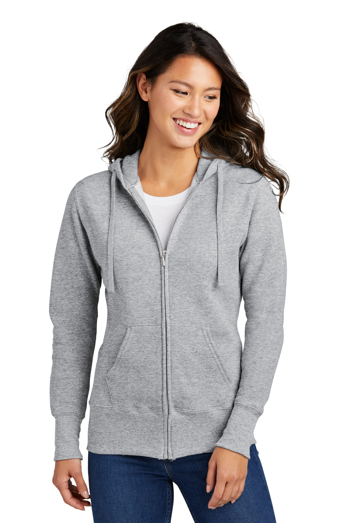 Port & Company Ladies Core Fleece Full-Zip Hooded Sweatshirt....