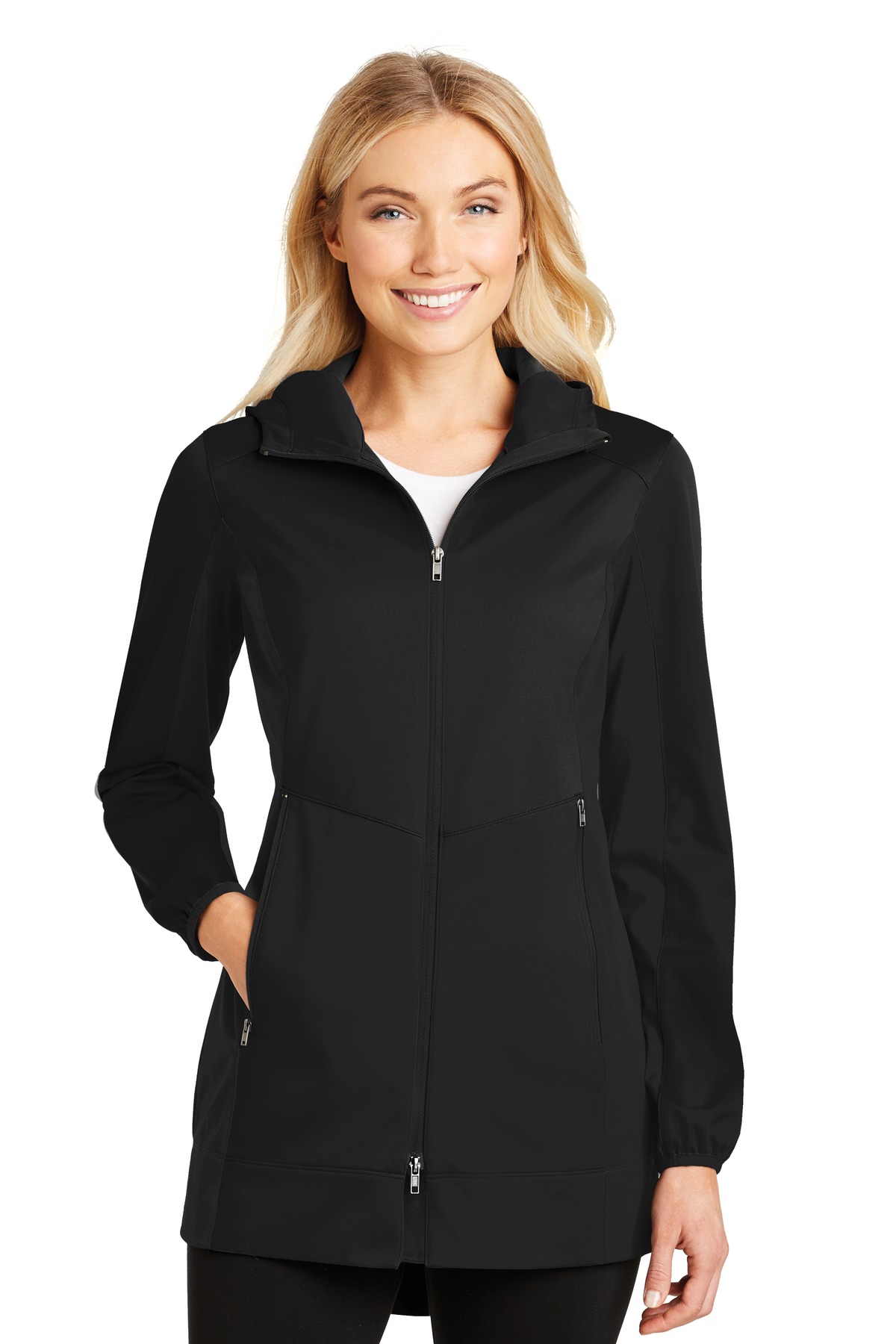 Port Authority Ladies Active Hooded Soft Shell Jacket....