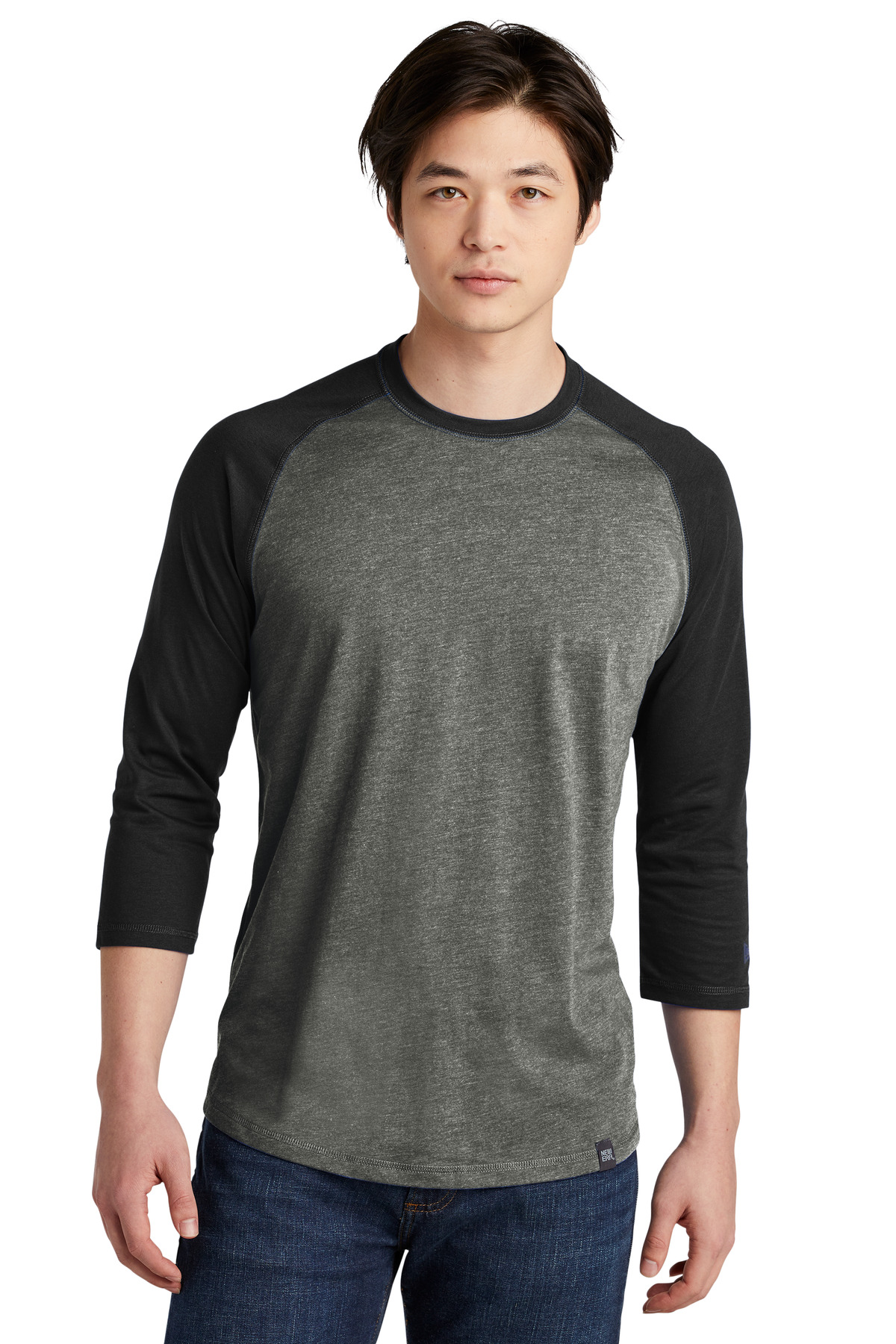 New Era Heritage Blend 3/4-Sleeve Baseball Raglan Tee....