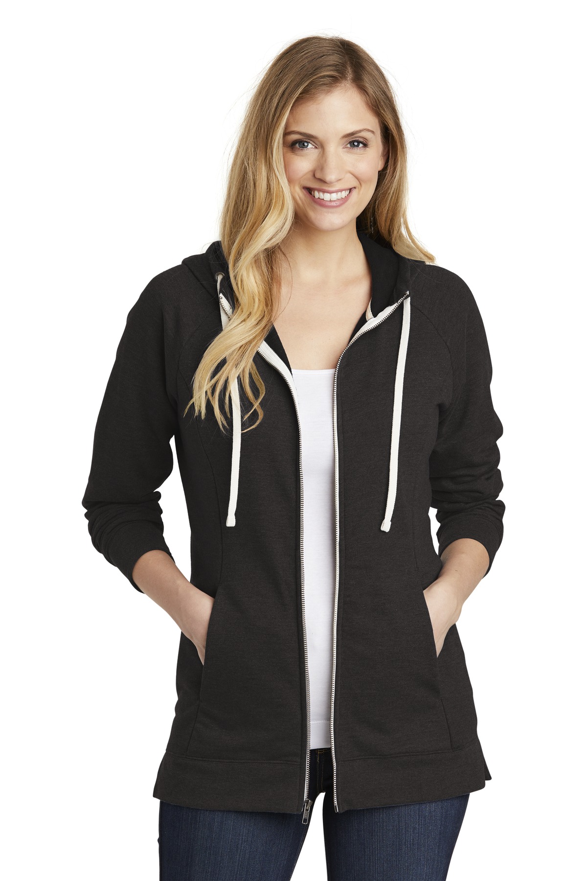 District Women's Perfect Tri French Terry Full-Zip...