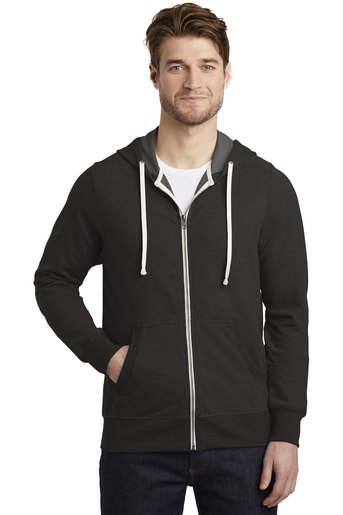 District Perfect Tri French Terry Full-Zip Hoodie....