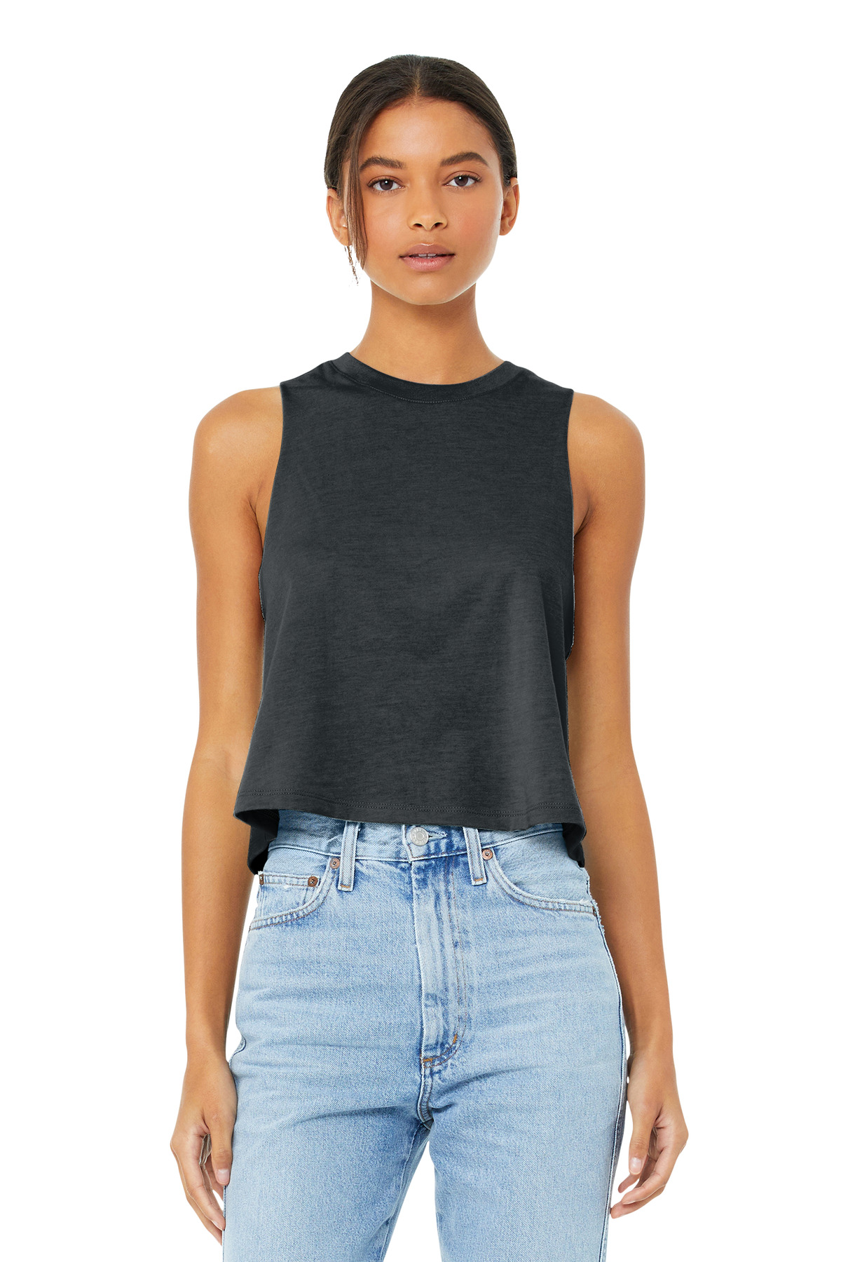 BELLA+CANVAS Women's Racerback Cropped Tank. BC6682