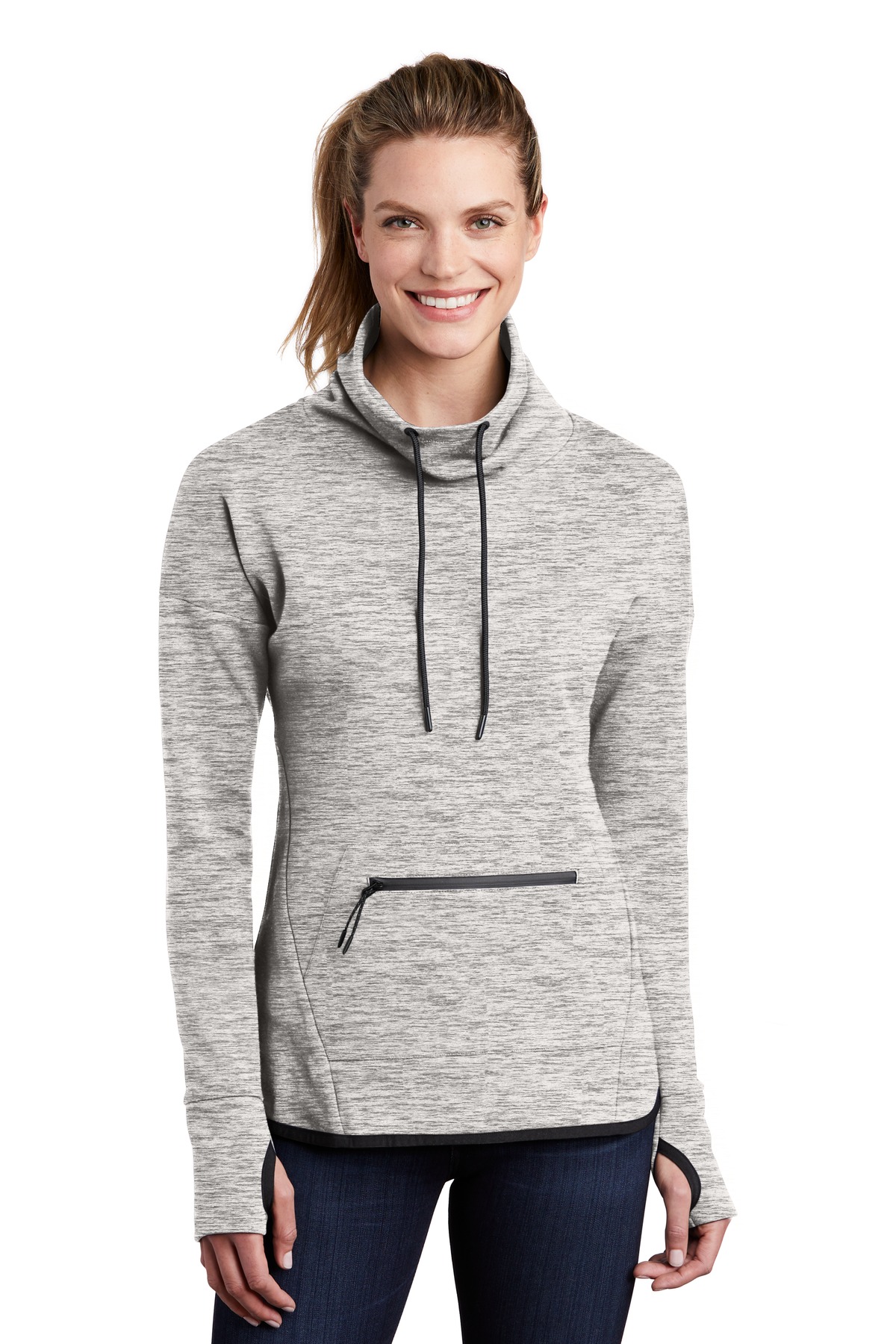 Sport-Tek Ladies Triumph Cowl Neck Pullover LST280