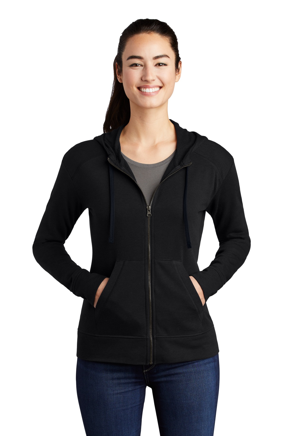 Sport-Tek Ladies PosiCharge Tri-Blend Wicking Fleece...