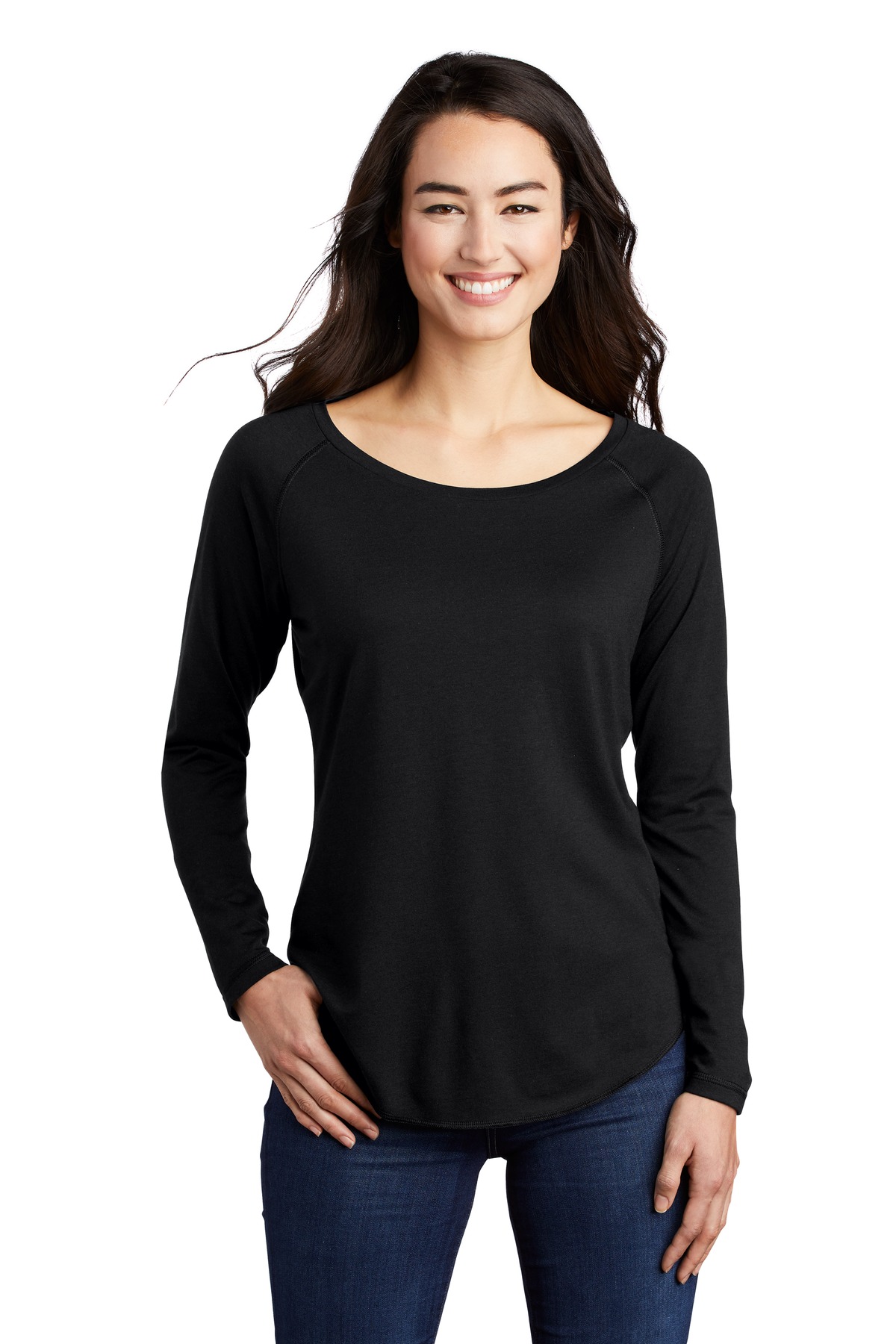 Sport-Tek Ladies PosiCharge Long Sleeve Tri-Blend Wicking...