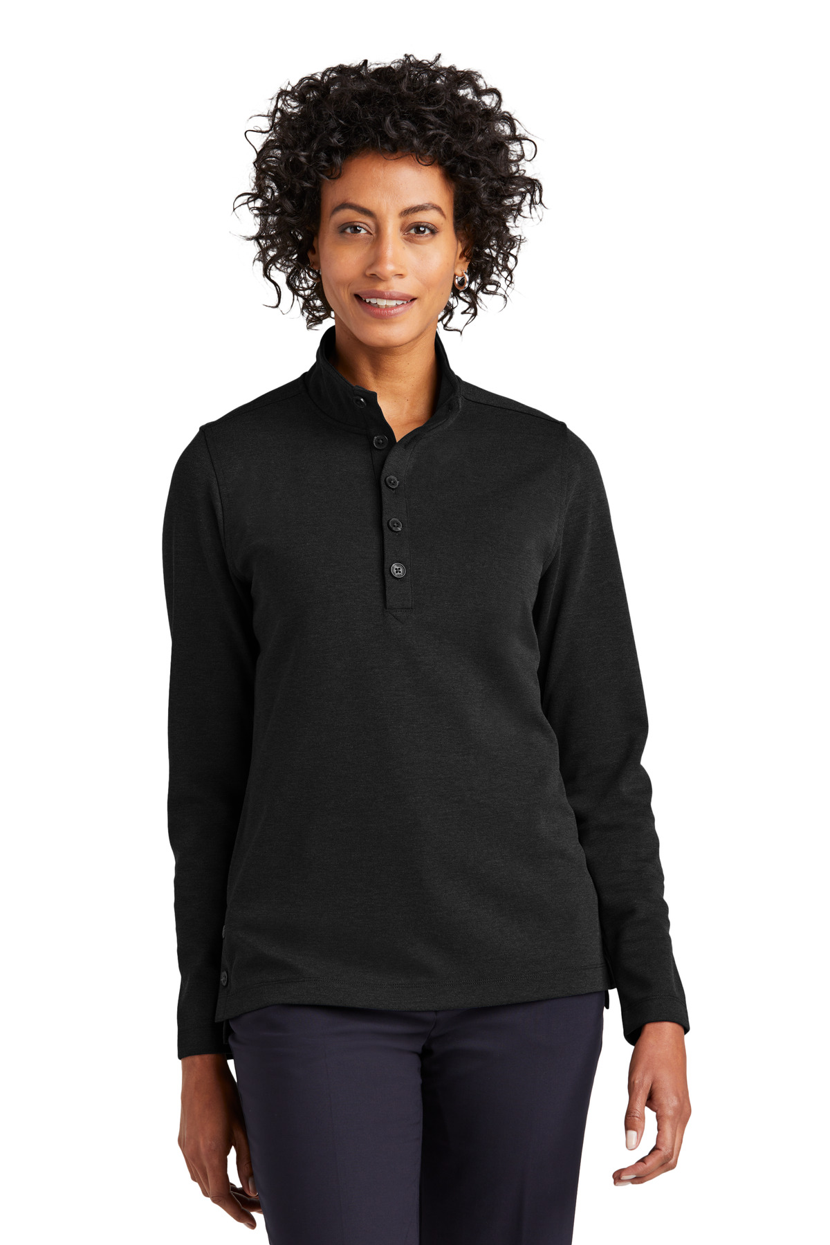 Brooks Brothers Women's Mid-Layer Stretch 1/2-Button...