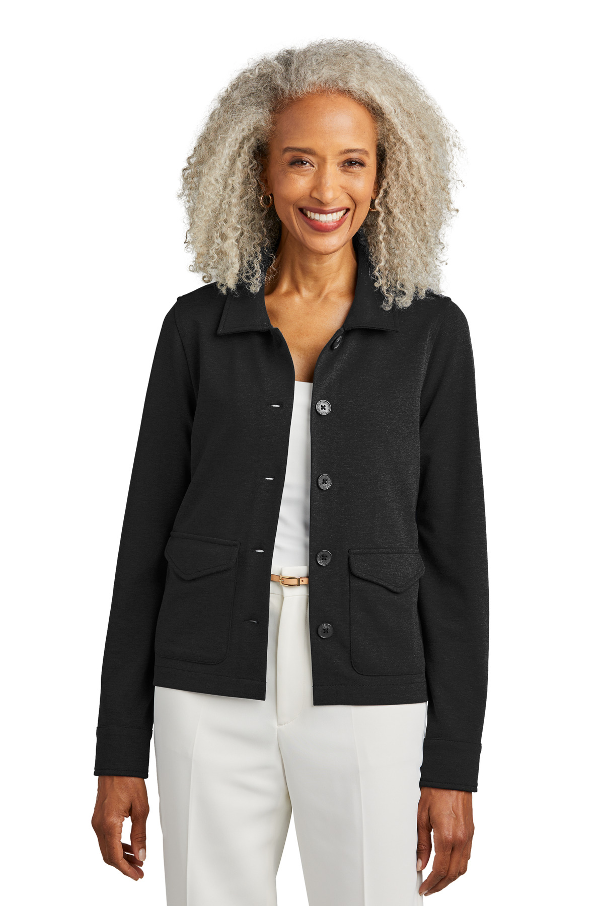 Brooks Brothers Women's Mid-Layer Stretch Button Jacket...