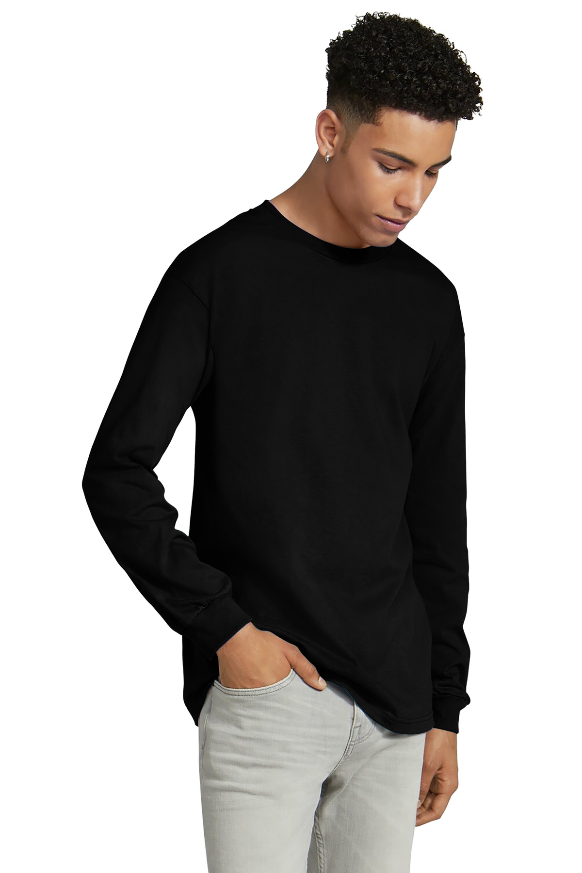 American Apparel Relaxed Long Sleeve T-Shirt 1304W