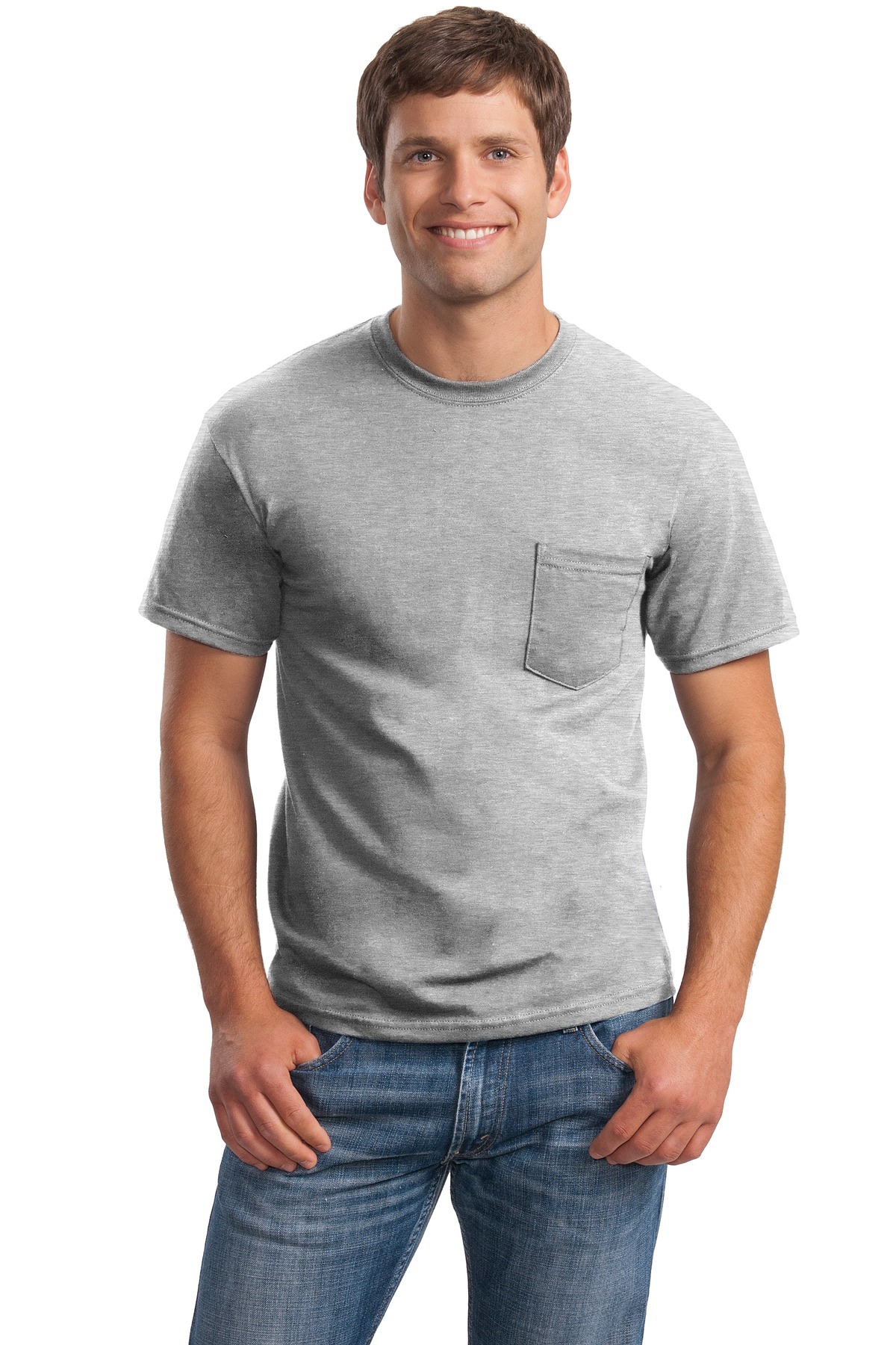 Gildan - Ultra Cotton 100% US Cotton T-Shirt with Pocket....