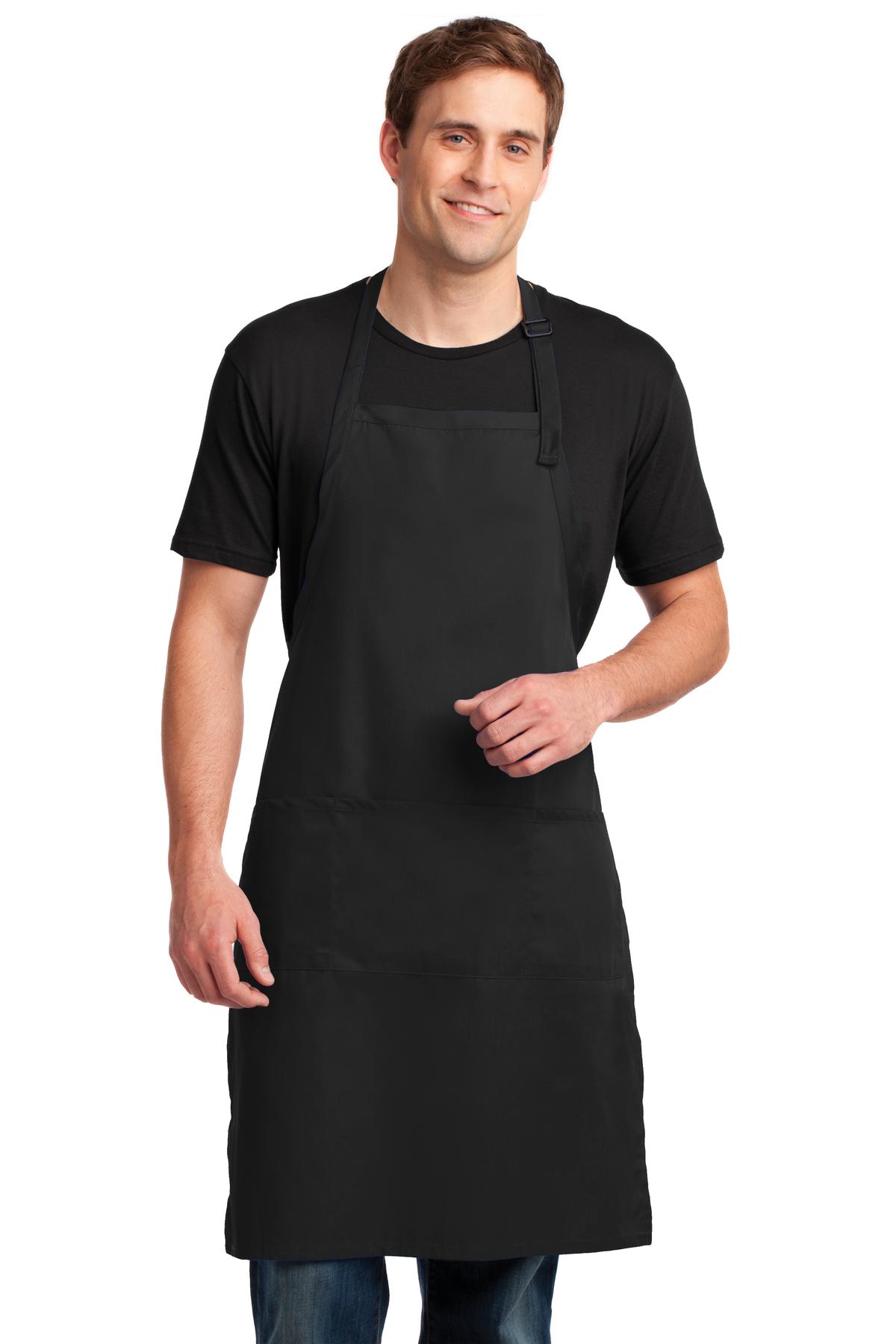 Port Authority Easy Care Extra Long Bib Apron with...