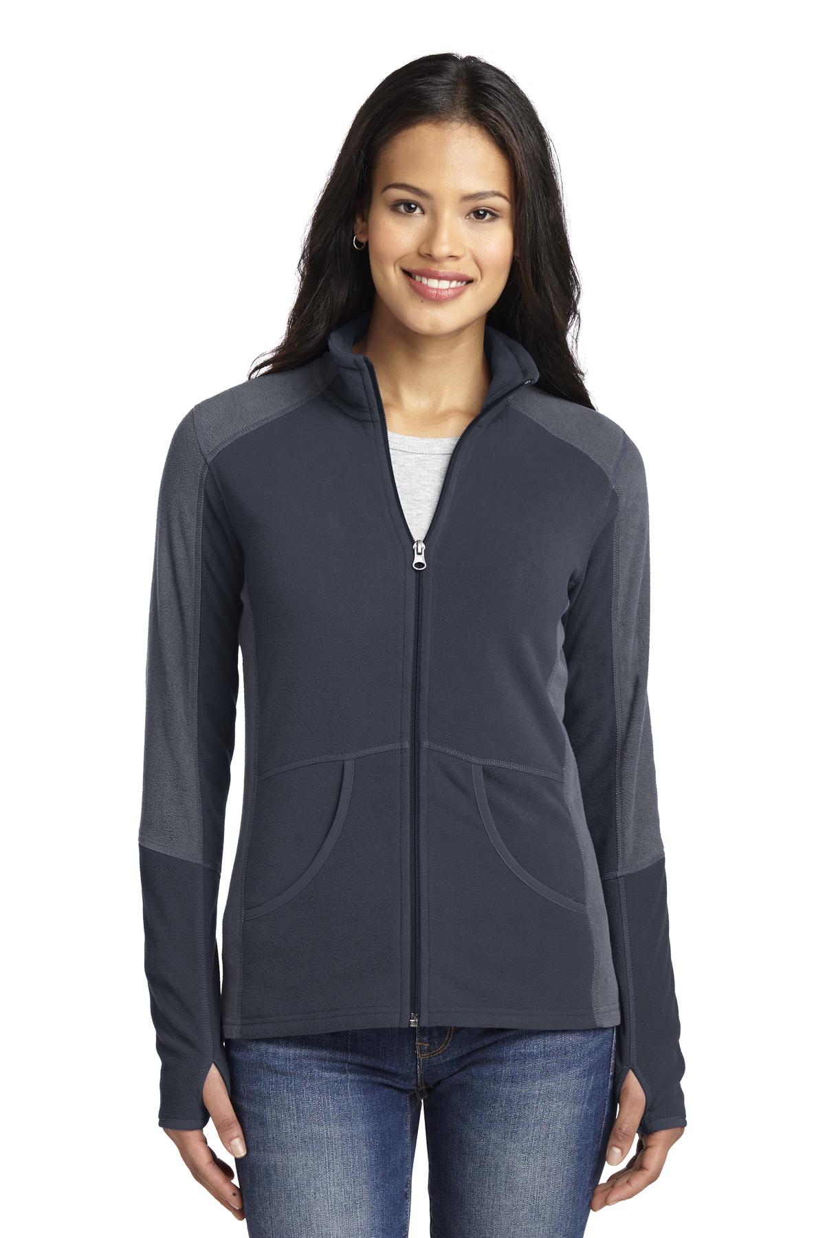 Port Authority Ladies Colorblock Microfleece Jacket....